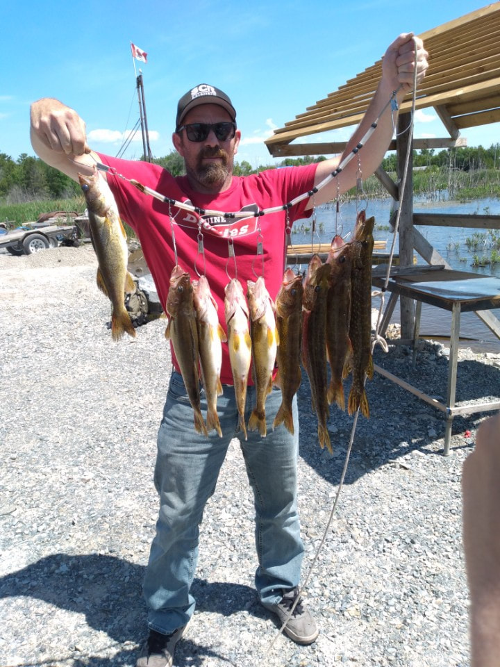 Walleye fishing in Spanish River Resort